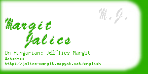 margit jalics business card